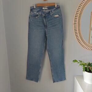 ABERCROMBIE & FITCH The 90s Straight Ultra High Rise Crossover Jeans 30S NWOT
